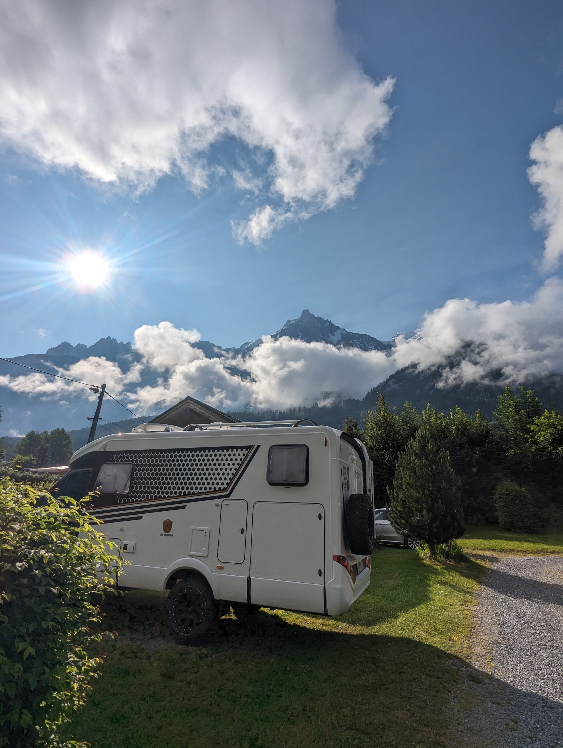 Morning at the Alps campsite