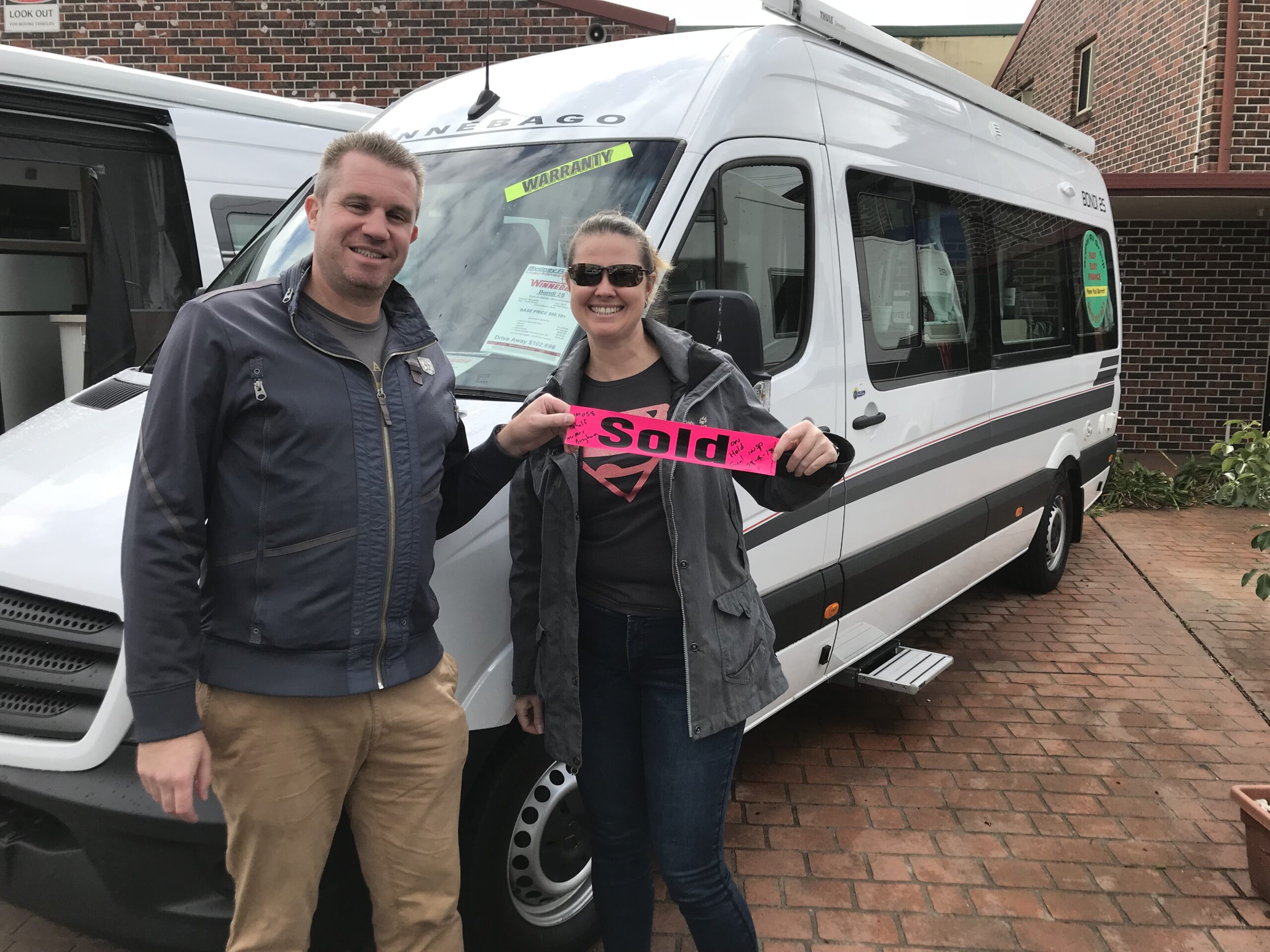 Tim and Jody - end of trip, van sold